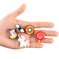 CY2SIDE 20PCS Unicorn Shoe Charms for Kids, Unicorn Shoe Decoration Charm for Clogs, Little Horse Shoe Charm for Girls Birthday Gift, Kawaii Decor for Slip-on, Treasure Toy Mini, Unicorn Party Favors
