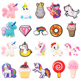 CY2SIDE 20PCS Unicorn Shoe Charms for Kids, Unicorn Shoe Decoration Charm for Clogs, Little Horse Shoe Charm for Girls Birthday Gift, Kawaii Decor for Slip-on, Treasure Toy Mini, Unicorn Party Favors