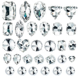 CY2SIDE 30PCS Clear Crystal Rhinestone Diamond Shoe Charms for Adult, Diamond Decoration Charm for Shoe, Crystal Shoe Charm for Adult, Rhinestone Clog Shoe Charm, Accessories Clog Decor for Teen Girls