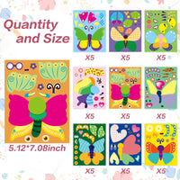 CY2SIDE 45pcs Make Your Own Butterfly Stickers, Small Butterfly Stickers for Scrapbooking, Mix and Match Sticker Sheets with Butterfly, Spring Nature Insect Party Favor, Make a Face Stickers for Kids