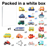 CY2SIDE 20PCS Transportation Shoe Charm for Kids, Construction Decoration Shoe Charms, Bracelet Wristband Charms for Toddlers, Clog Decor for Boys Slip on, Transport Shoe Decor, Traffic Party Favors