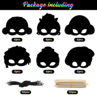 CY2SIDE 24PCS Princess Rainbow Color Scratch Party Masks for Girls, Princess Theme Rainbow Color Scratch Craft Kits, DIY Princess Face Magic Art Rainbow Color Masks Craft Kit for Birthday Party Favors