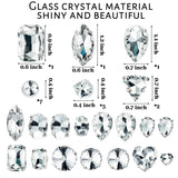 CY2SIDE 30PCS Clear Crystal Rhinestone Diamond Shoe Charms for Adult, Diamond Decoration Charm for Shoe, Crystal Shoe Charm for Adult, Rhinestone Clog Shoe Charm, Accessories Clog Decor for Teen Girls