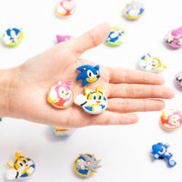 CY2SIDE 20PCS Sonic Shoe Charm for Kids, Cartoon Hedgehog Shoe Decoration Charm, Sonic Family Bracelet Wristband Charms for Toddlers, Cool Clog Decor for Boys Slip-On, Treasure Toy for Birthday Party
