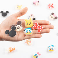 CY2SIDE 20PCS Mouse Glowing Shoe Charm for Kids, Glow in the Dark Shoe Decoration Charm for Kids, Mouse Bracelet Wristband Charms for Toddlers, Clog Decor for Girl Boys Slip on, Treasure Toys Mini