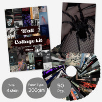 CY2SIDE 50PCS Grunge Aesthetic Picture for Wall Collage, 50 Set 4x6 inch, Cool Collage Print Kit, Cool Room Decor for Girl, Wall Art Prints for Room, Dorm Photo Display, VSCO Posters for Bedroom