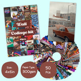 CY2SIDE 50PCS Retro 80s Aesthetic Picture for Wall Collage, 50 Set 4x6 inch, Colorful Collage Kit, Retro Room Decor for Girls, Wall Art Prints for Room, Dorm Photo Display, VSCO Posters for Bedroom