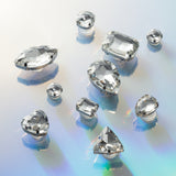 CY2SIDE 30PCS Clear Crystal Rhinestone Diamond Shoe Charms for Adult, Diamond Decoration Charm for Shoe, Crystal Shoe Charm for Adult, Rhinestone Clog Shoe Charm, Accessories Clog Decor for Teen Girls