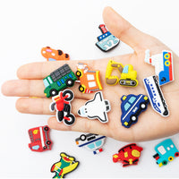 CY2SIDE 20PCS Transportation Shoe Charm for Kids, Construction Decoration Shoe Charms, Bracelet Wristband Charms for Toddlers, Clog Decor for Boys Slip on, Transport Shoe Decor, Traffic Party Favors