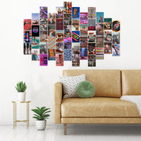CY2SIDE 50PCS Retro 80s Aesthetic Picture for Wall Collage, 50 Set 4x6 inch, Colorful Collage Kit, Retro Room Decor for Girls, Wall Art Prints for Room, Dorm Photo Display, VSCO Posters for Bedroom