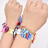 CY2SIDE 20PCS Pony Cartoon Shoe Charm for Kids, Little Horse Decoration Charm for Shoes, Pony Bracelet Wristband Charm for Kids, Kawaii Clog Decor for Girls, Decor for Kids Slip-On, Pony Party Favors