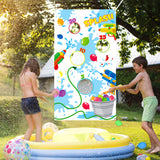 CY2SIDE 501PCS Water Balloons Toss Game and Refill Kits, Colorful Balloons for Water Bomb Games, Toss Game Banner for Water Balloons, Toss Water Balloons at Summer Pool Parties, Pool Party Supplies