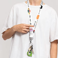 CY2SIDE 3pcs Friends TV Show Themed Badge Lanyards, Phone String Holder for Adults, Friends Themed Keychain Badge Holder for Kids, Lanyard Holders for ID Badges, Name Tag, Phone String Strap with Hook