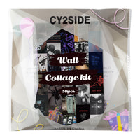 CY2SIDE 50PCS Grunge Aesthetic Picture for Wall Collage, 50 Set 4x6 inch, Cool Collage Print Kit, Cool Room Decor for Girl, Wall Art Prints for Room, Dorm Photo Display, VSCO Posters for Bedroom