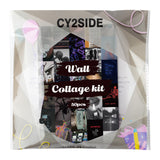CY2SIDE 50PCS Grunge Aesthetic Picture for Wall Collage, 50 Set 4x6 inch, Cool Collage Print Kit, Cool Room Decor for Girl, Wall Art Prints for Room, Dorm Photo Display, VSCO Posters for Bedroom