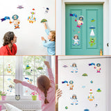 CY2SIDE 36p Out Space Theme Sticker for Kids, Astronaut Theme Make Your Own Stickers Including Alien, Rocket,Spaceship, Planet Patterns, Mix and Match Make-a-face Stickers Gifts Bag Stuffers for Boys