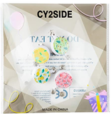 CY2SIDE 4PCS Fruits Retractable Badge Holder, Cartoon Retractable Badge Reel, Badge Reel Holder for Kid, Name Badge Holders with Clip for Offices, Fruits Badge Holder Reel Clip, 24 inch Cord Extension